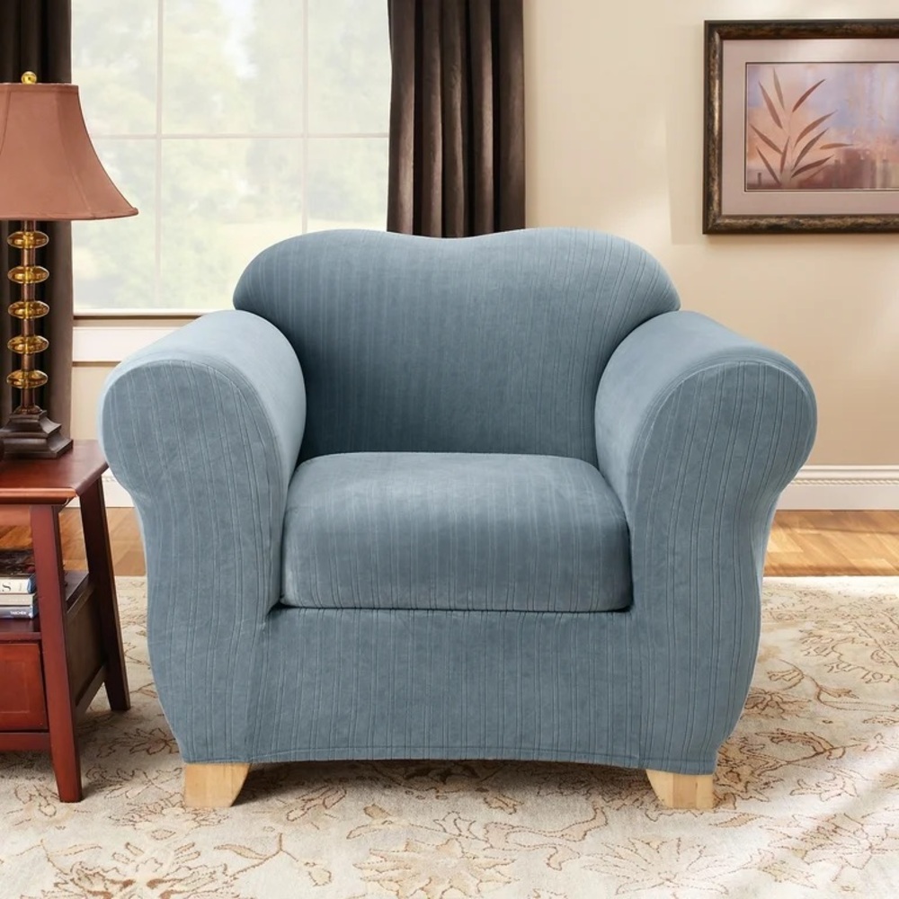 Sure Fit Heavyweight Suede 2-piece Slipcover